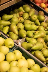 pears in a market