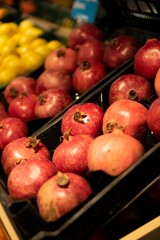 pomegranate fruits isolated