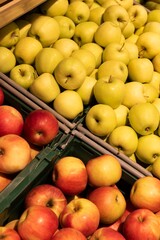 apples in a market