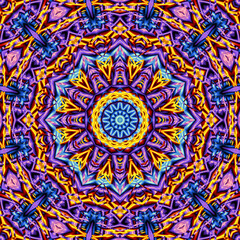 3d effect - abstrcat colorful polygonal pattern