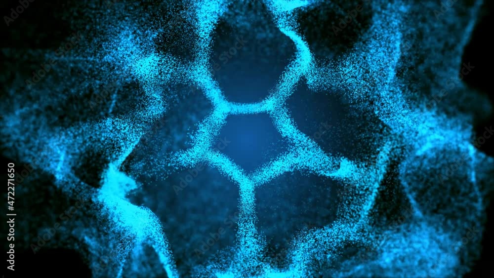 Poster abstract technology motion background. artificial intelligence concept. seamless loop.