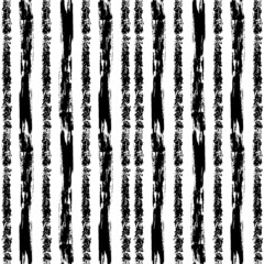 Abstract striped vector pattern in scribble contemporary style in black monochrome color as a template for backgrounds, web banners or flyers and textile. Seamless texture