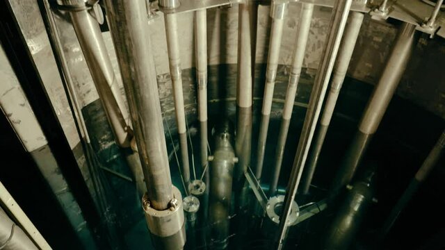 Inside atomic power station.