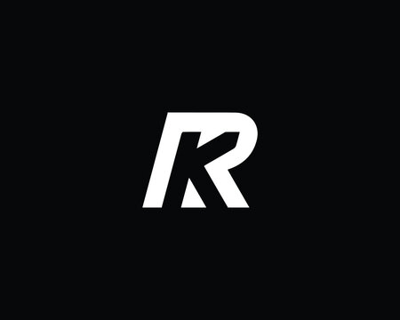 Creative Minimalist Letter RK Logo Design , Minimal RK Monogram