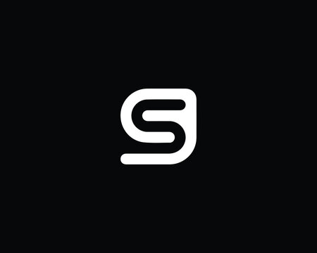 Creative Minimalist Letter GS SG Logo Design , Minimal SG GS Monogram