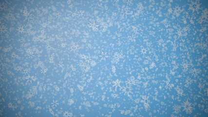 Snow flakes on a light backround