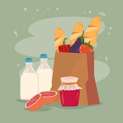 grocery shopping poster