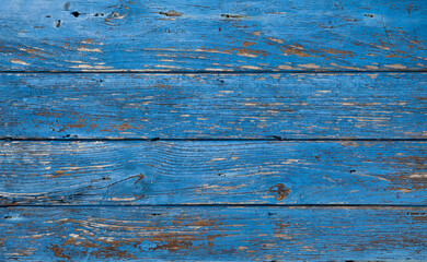 Fototapeta premium ANCIENNES PLANCHES BLEUES USÉES