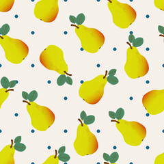 Fresh, juicy, fruity pear pattern.