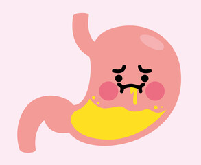 胃　キャラクター 逆流性食道炎