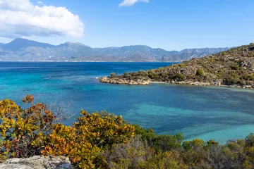 Foto op Plexiglas Turquoise bay on the island of Corsica in the Mediterranean Sea, France © Jeroen Kleiberg