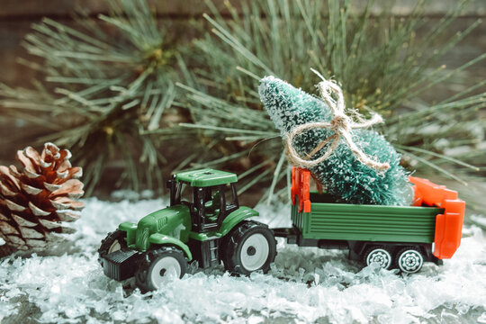 christmas Tractor toy
