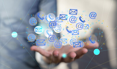 Email Inbox Electronic Communication Graphics Concept