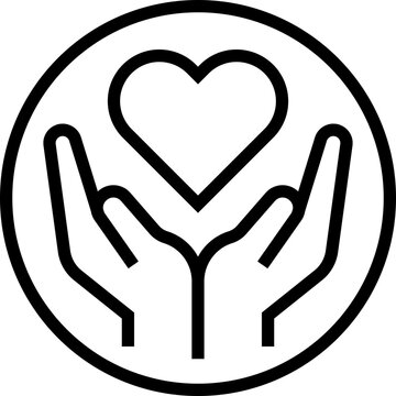 Ethically sourced label line icon, vector illustration