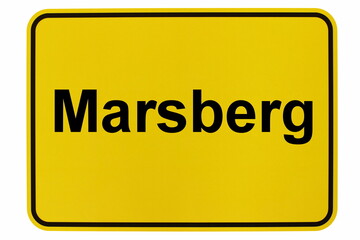 Illustration eines Stadteingangsschildes der Stadt Marsberg