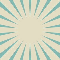 Sunlight background. Blue and beige color burst background with white highlight.