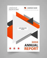 Business  annual report brochure flyer design template 