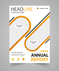 Business  annual report brochure flyer design template 