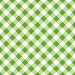 White and green gingham abstract background