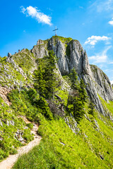 view at the Mountain Tegelberg near Fuessen
