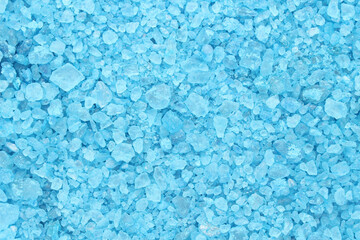 background blue sea salt crystals