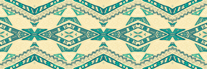 Seamless peruvian pattern. Hand drawn aztec illustration.