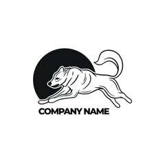 logo pet vintage vector dog