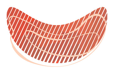 Aesthetic organic blob element. Boho slyle design form