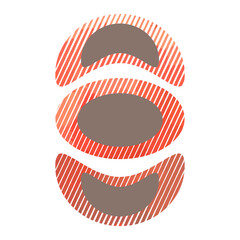 Aesthetic organic blob element. Boho slyle design form