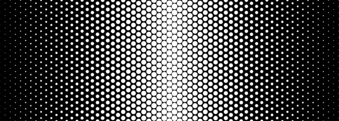 Black and white abstract halftone texture