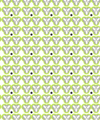 A pattern of green and gray elements for the splash screen.
