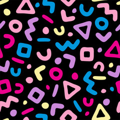 Pink memphis vector backdrop