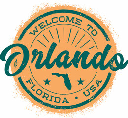 Vintage Orlando Florida Vacation Graphic