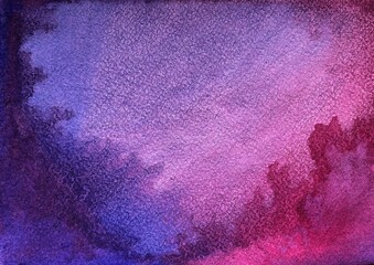 Abstract purple and violet gradient watercolor background