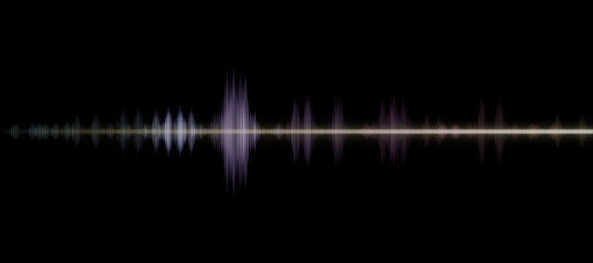Digital Sound Waves in blue,purple,pink,orange,Technology or earthquake wave on black background,Vector futuristic abstract of dynamic music visualization, Design for music industry in multicolour