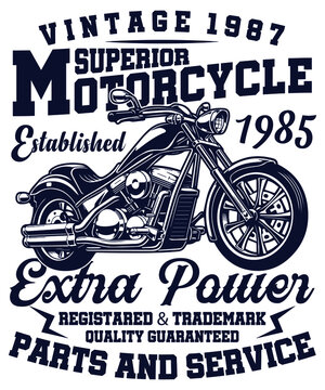 Fully editable Vector EPS 10 Outline of Superior Motorcycle Biker T-Shirt Design an image suitable for T-Shirt, Mugs, Bags, Poster Cards and much more. The Package is 4500* 5400px