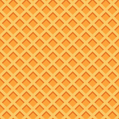 Seamless realistic wafer pattern for concept design. Sweet seamless. Vector illustration