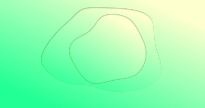 Animation of green gradient lines waving in seamless loop