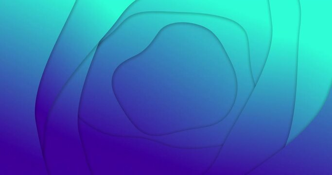 Animation of blue gradient lines waving in seamless loop