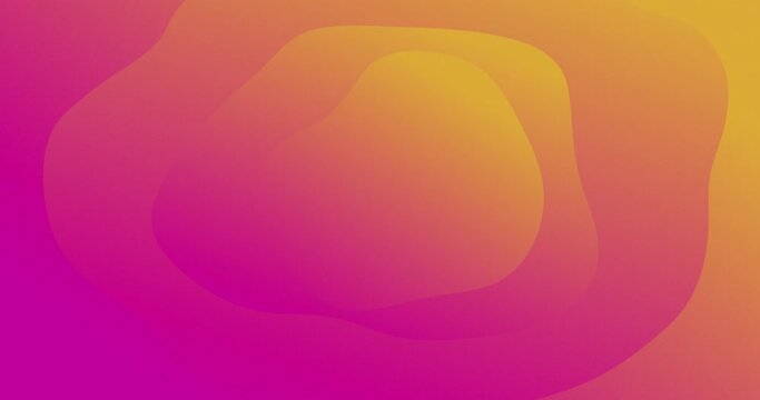 Animation of pink to orange gradient lines waving in seamless loop