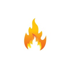 Fire flame  icon vector illustration design