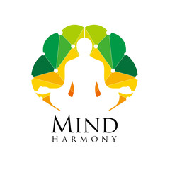 logo about relaxation, meditation and yoga