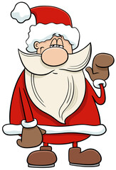 cartoon Santa Claus character on Christmas time