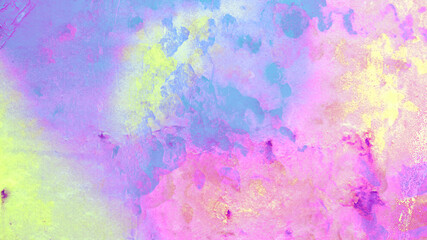 Fototapeta premium Multicolored stained distressed texture digital art.
