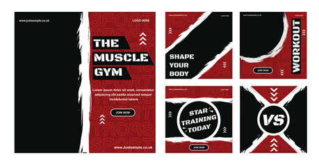 social media feed with sport theme