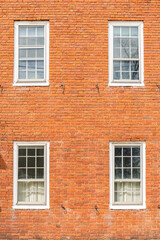Fototapeta na wymiar old window of a typical residential house in America
