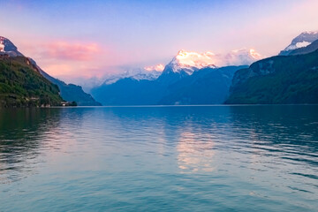 lake Lucerne and mountains