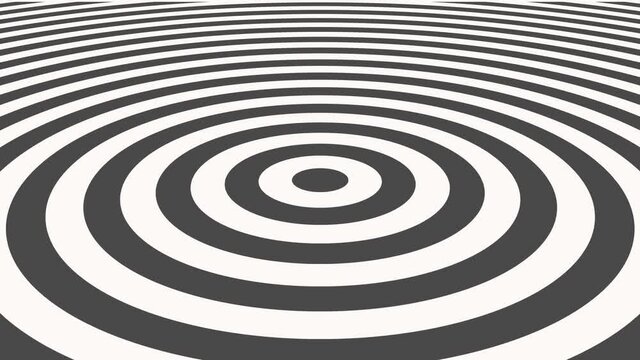 Black and white spiral lines, motion abstract business, corporate and retro style background