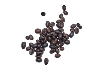 coffee beans isolated on white background