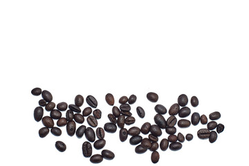 coffee beans isolated on white background